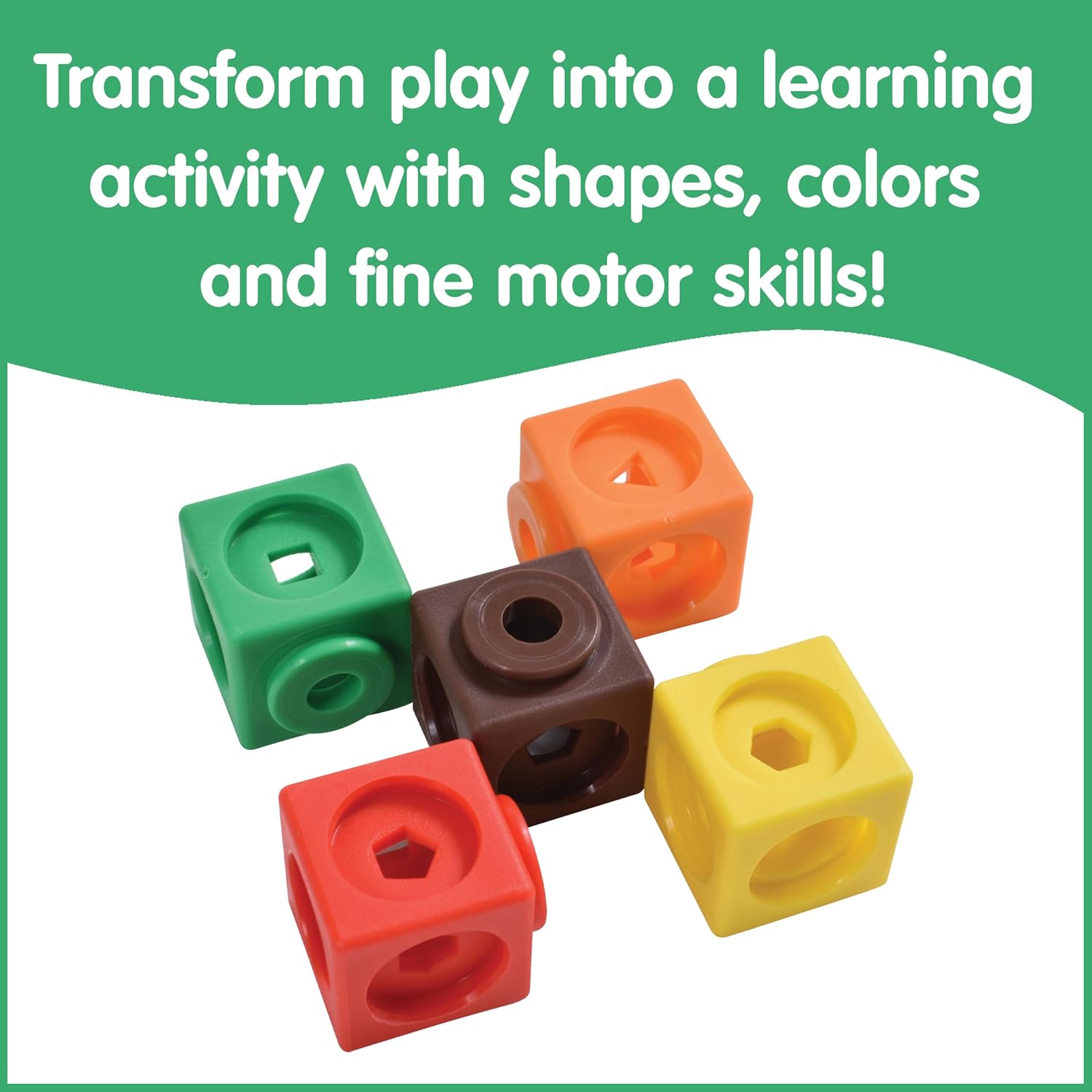 Detalle de edxeducation Maths Cubes | Set of 100 for Classroom Counting and Early Maths