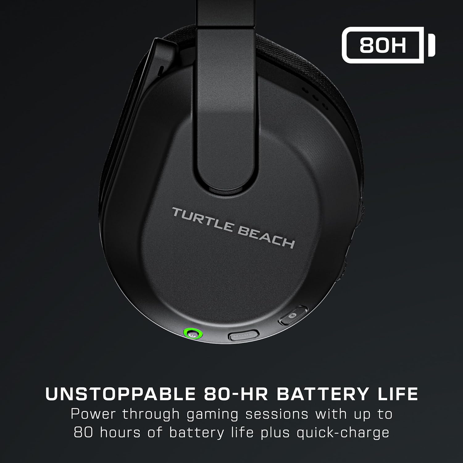 Thumbnail 3 de Turtle Beach Stealth 600 PC kabelloses Gaming-Headset mit Bluetooth, 80 Std. Akku und 50-mm-Treibern (PC/PS5/PS4) – Schwarz