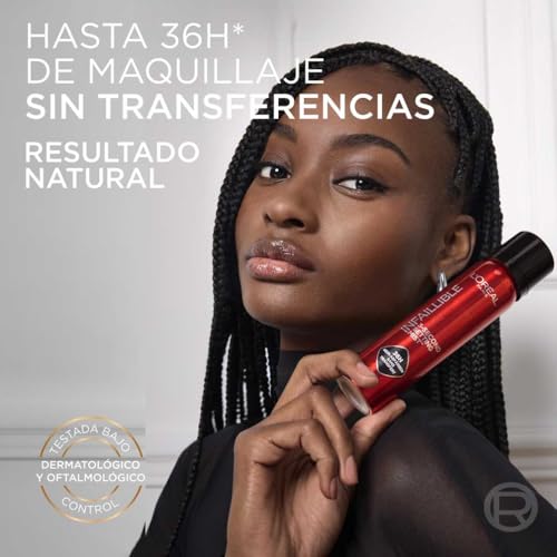 Detalle 2 de L’Oréal Paris Spray Fijador de Maquillaje Infaillible: fijación duradera, resistente al agua y acabado satinado
