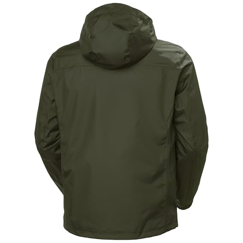 Detalle 2 de Helly Hansen Milford Jacket para hombre – Burton Gris/Verde, talla S