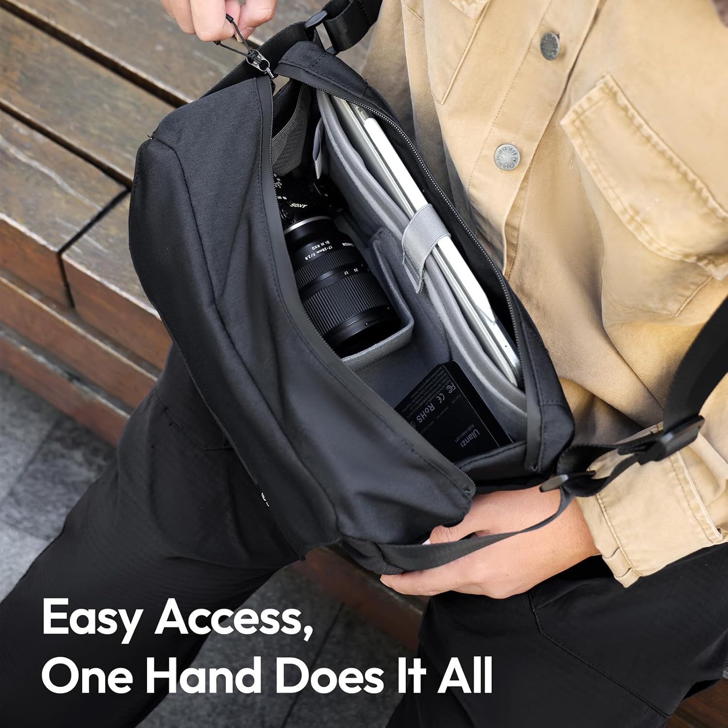 Thumbnail 5 de ULANZI Camera Bag (SLR/DSLR Small) – lightweight waterproof camera sling for mirrorless and DSLR