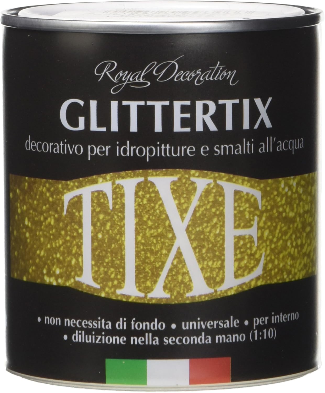 Detalle de TIXE Glittertix Additivo Glitter per Pittura 250ml – Effetto Luminoso per Pareti, Mobili e Oggetti
