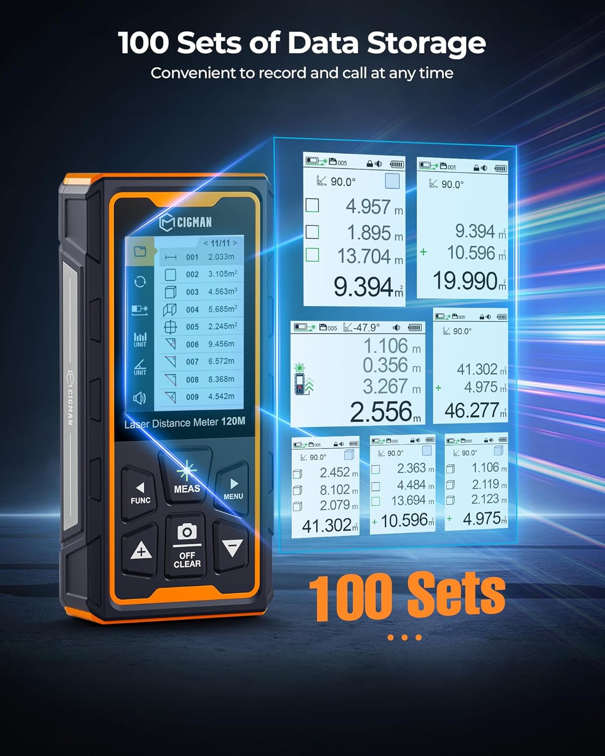 Thumbnail 6 de CIGMAN CD-120G bilateral laser distance meter (120m) with point finder camera and IP68 protection