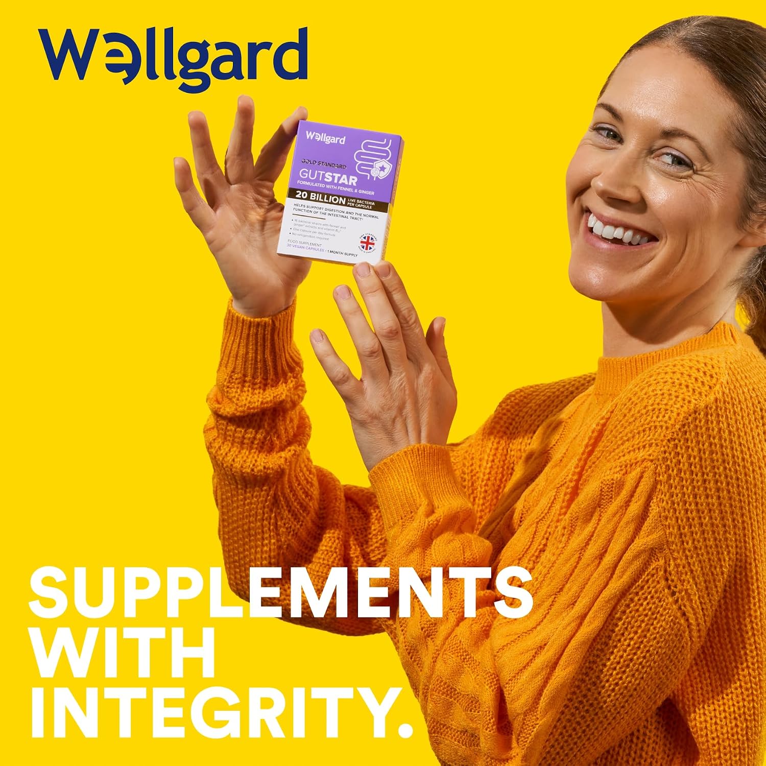 Thumbnail 6 de Wellgard Gutstar Bio Cultures for Gut Health, 20 Billion CFU – 16 Strains | Vegan, UK Made