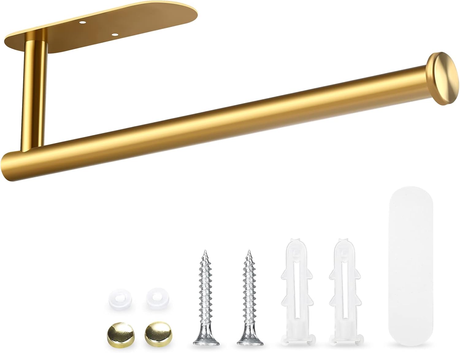 Detalle 2 de Fvviia Under-Cabinet Paper Towel Holder, Gold, SUS304 Stainless Steel