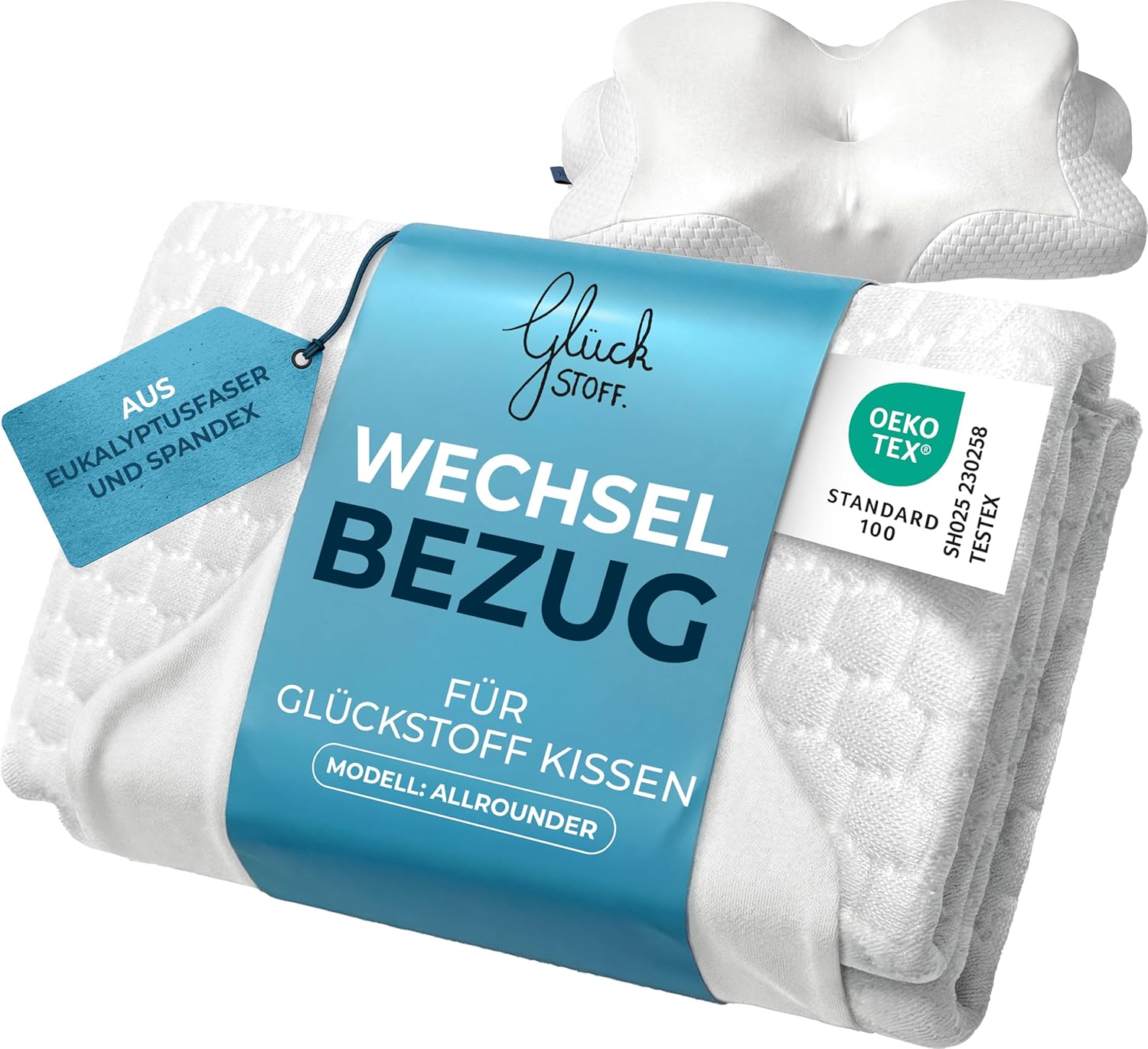 Detalle de Glückstoff Kissenbezug Alleskönner