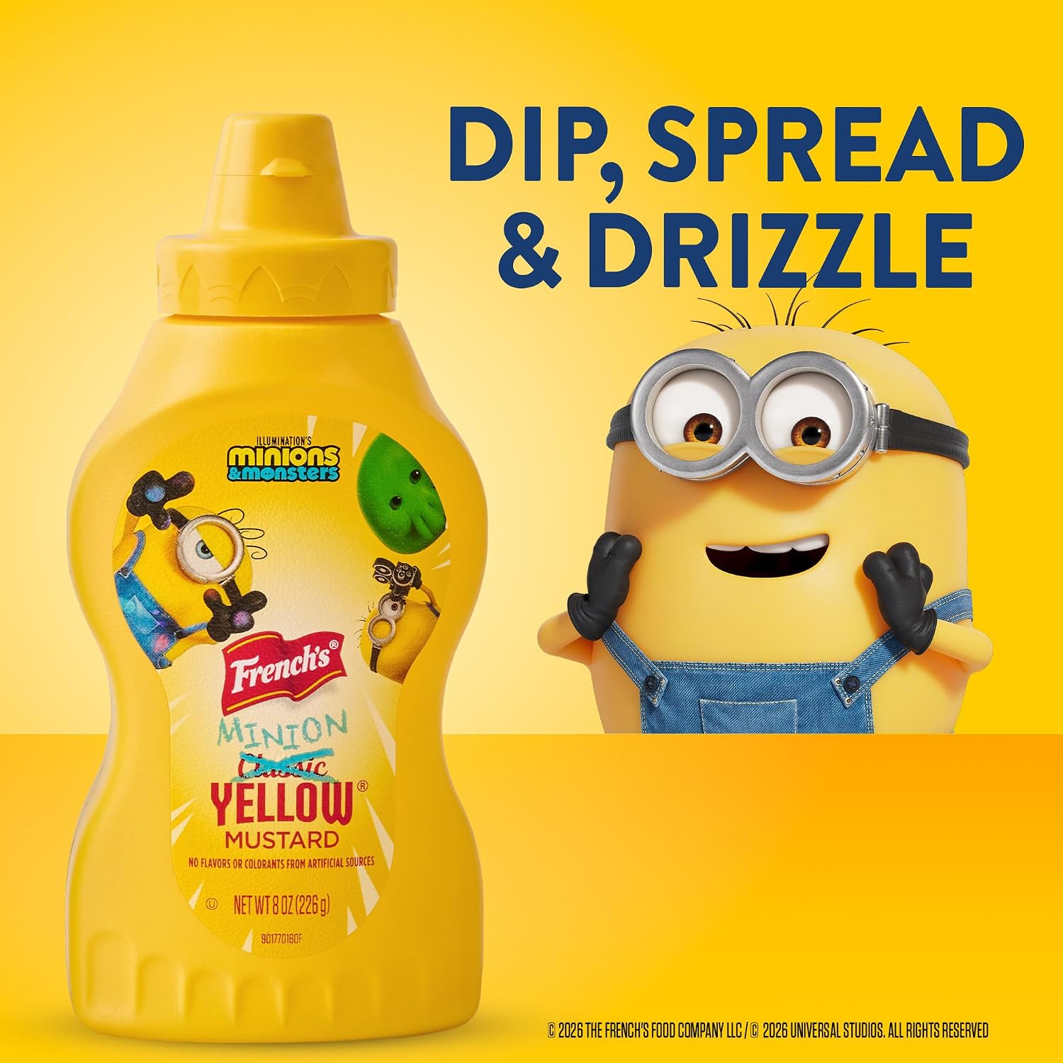 Detalle 2 de French’s Minion Yellow Mustard, 8 oz Squeeze Bottle with Classic Tangy Flavor
