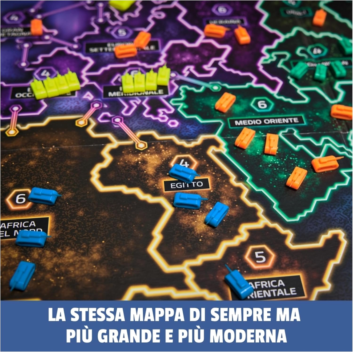 Detalle de Risiko Edizione Deluxe di Editrice Giochi – versione ampliata per famiglie e amici