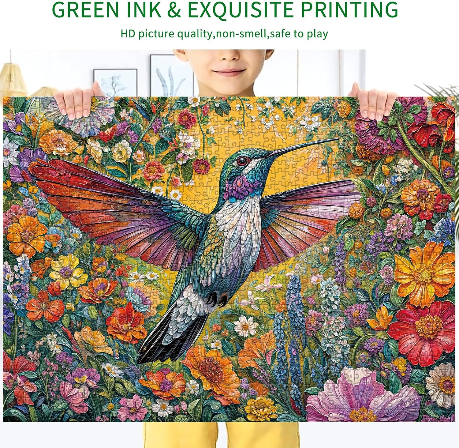 Thumbnail 6 de HUADADA 1000-Piece Jigsaw Puzzle for Adults: Flowers and Birds