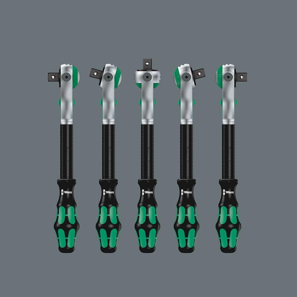 Detalle de Wera 8000 C: Cricchetto Zyklop con attacco 1/2" – testata orientabile e funzione rapido