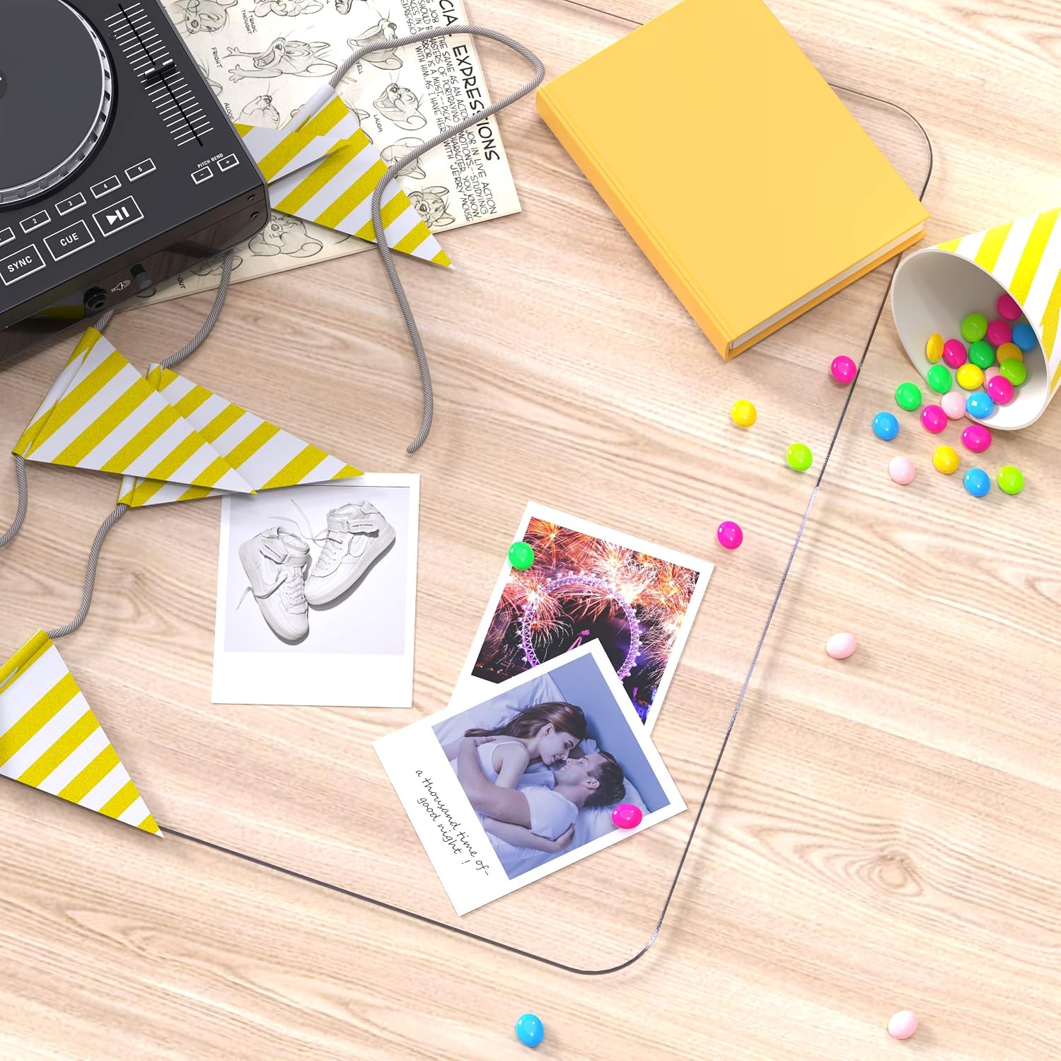 Thumbnail 5 de Oterri oterri Clear PVC Desk Pad, 23.6 x 13.7 in., Waterproof