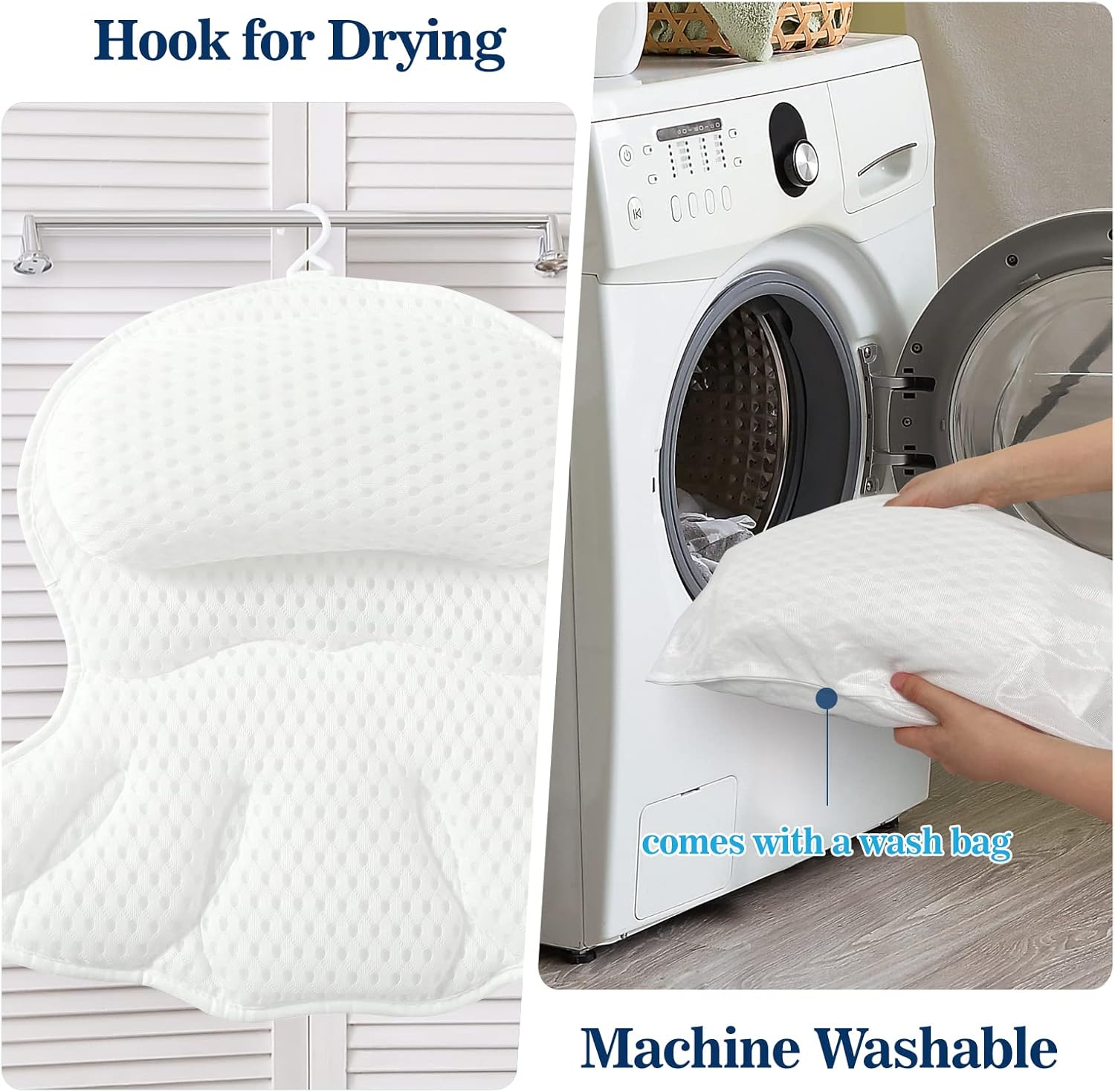 Thumbnail 5 de Bath Pillow Bathtub Pillow Neck and Back Support