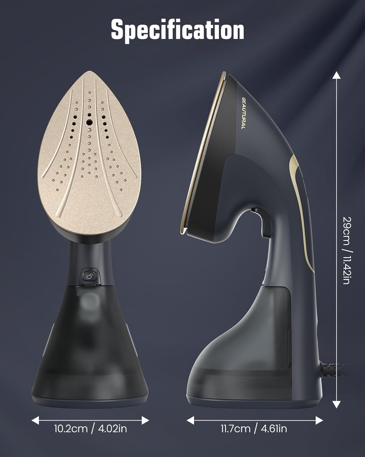 Thumbnail 6 de BEAUTURAL 2-in-1 Garment Steamer & Iron: 1500W Handheld with Burst Steam