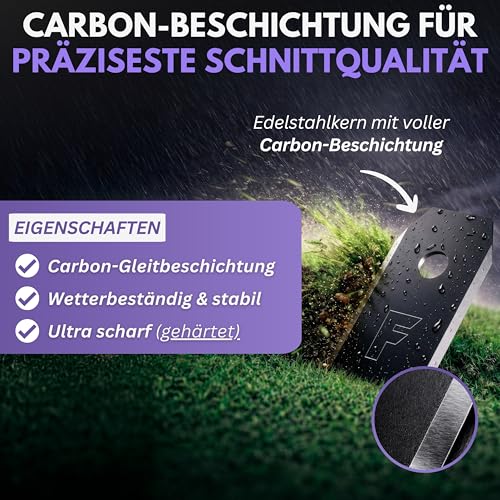 Detalle 2 de Filzada 36x Mähroboter Messer kompatibel mit Segway Navimow – Carbon-Klingen