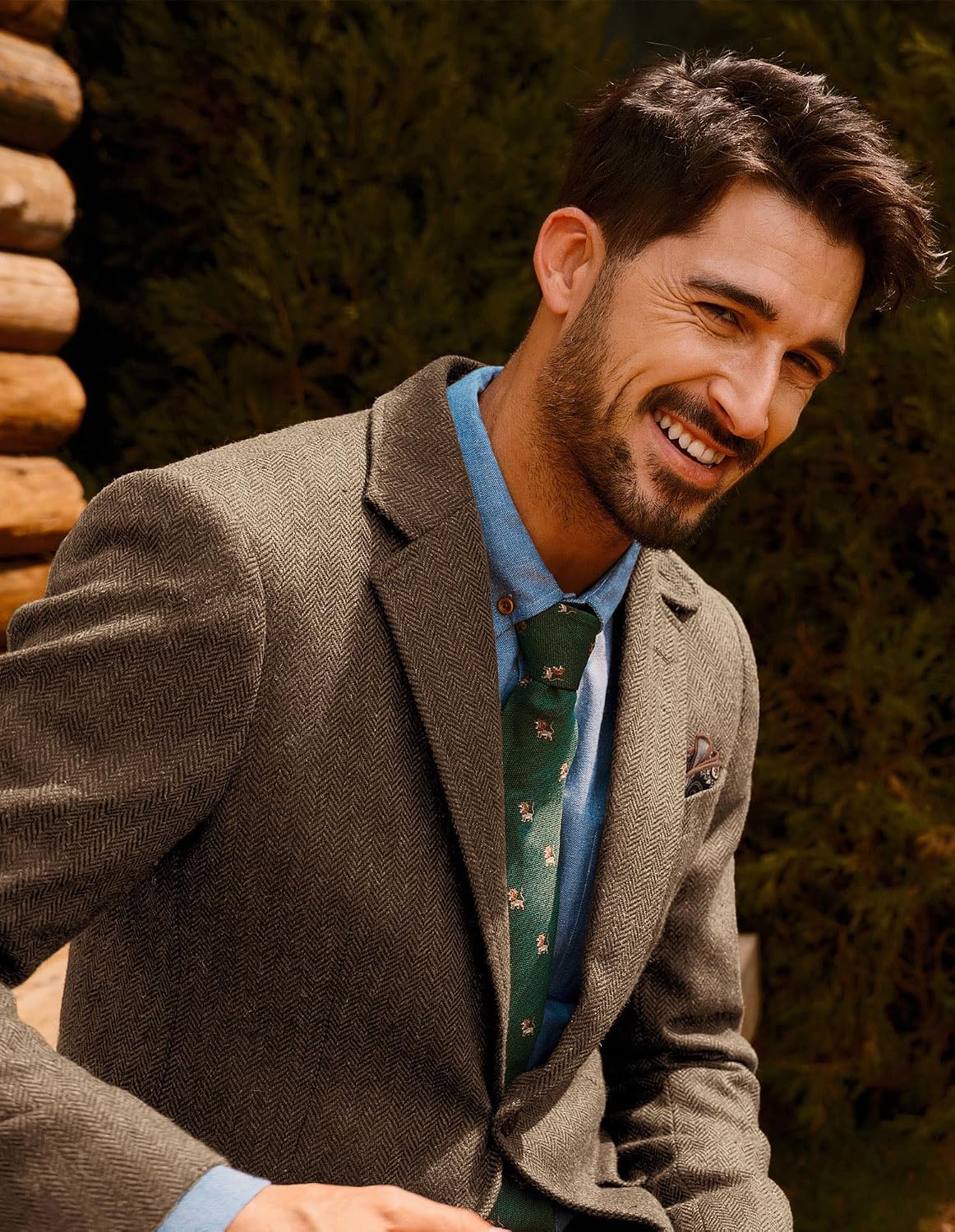 Detalle 2 de PJ PAUL JONES Blazers chaqueta tweed vintage