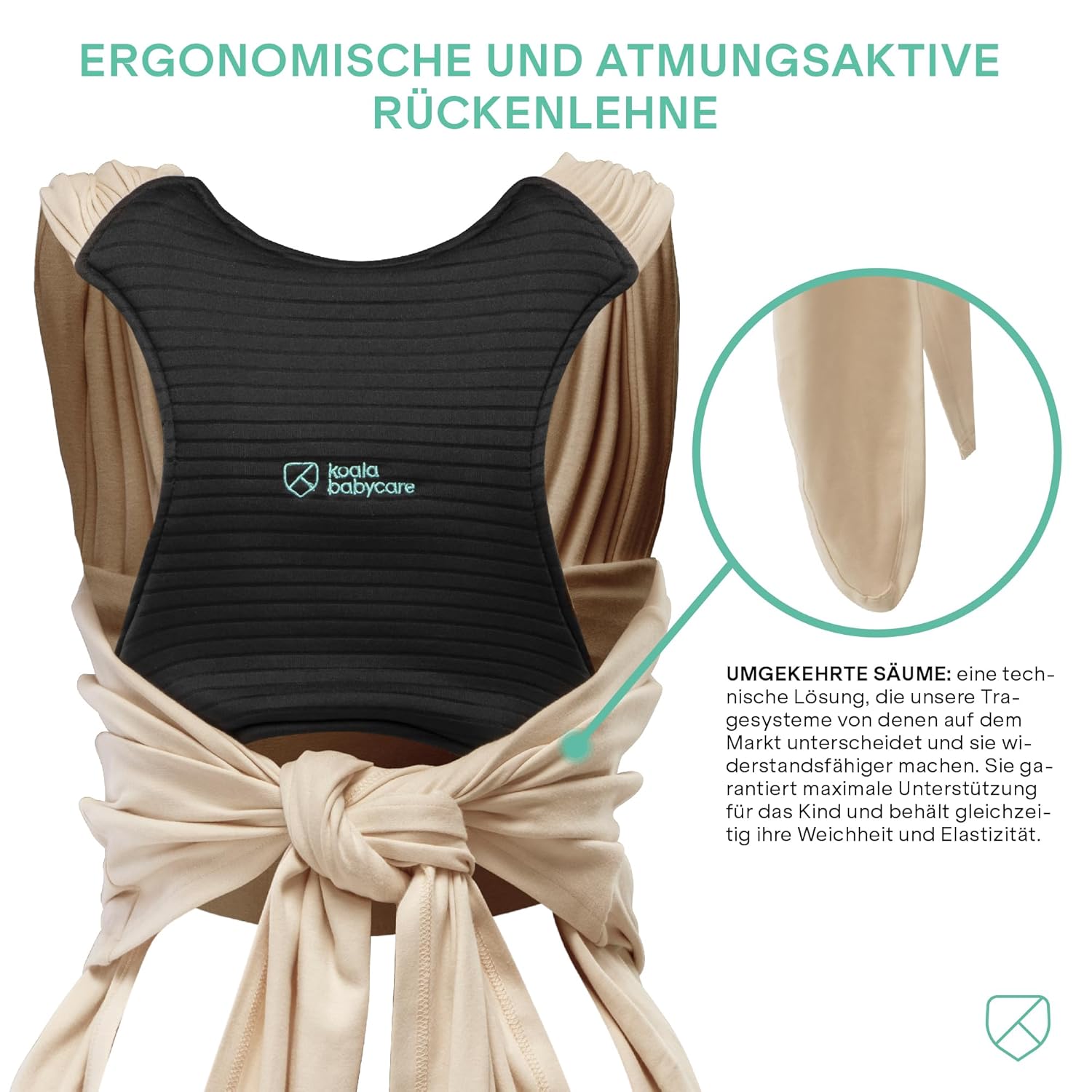 Thumbnail 3 de Koala Babycare Babytragetuch (bis 15 kg) – einfach anzuziehen, verstellbar & unisex