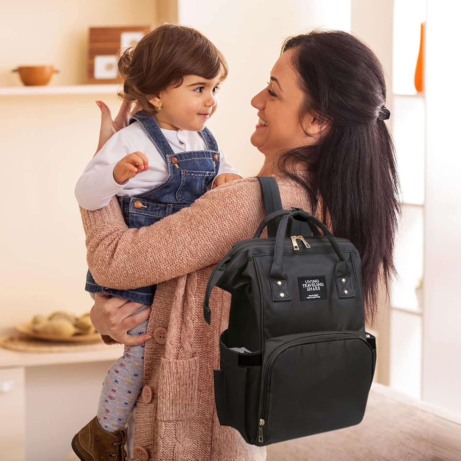 Detalle de Vicloon Sac à Dos à Langer Grand Sac : sac maternité 24 L polyvalent pour bébé, maman ou papa