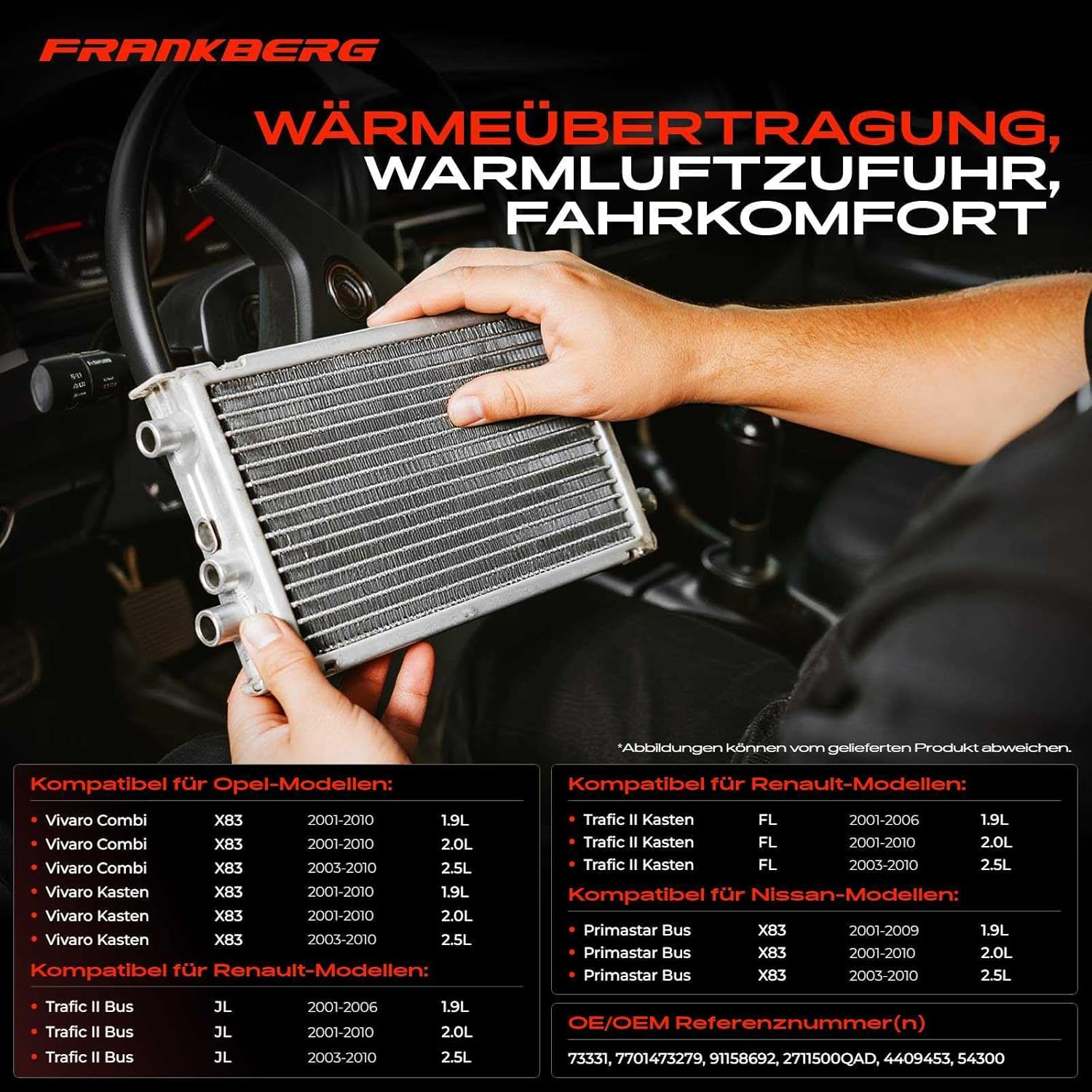 Detalle de Wärmetauscher Innenraumheizung 250 mm kompatibel
