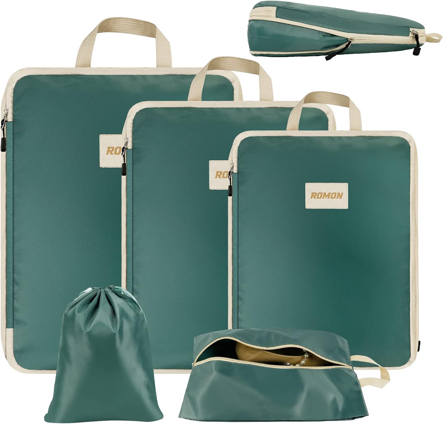 Detalle de Romon Organizer Valigia Compressione 5 pezzi