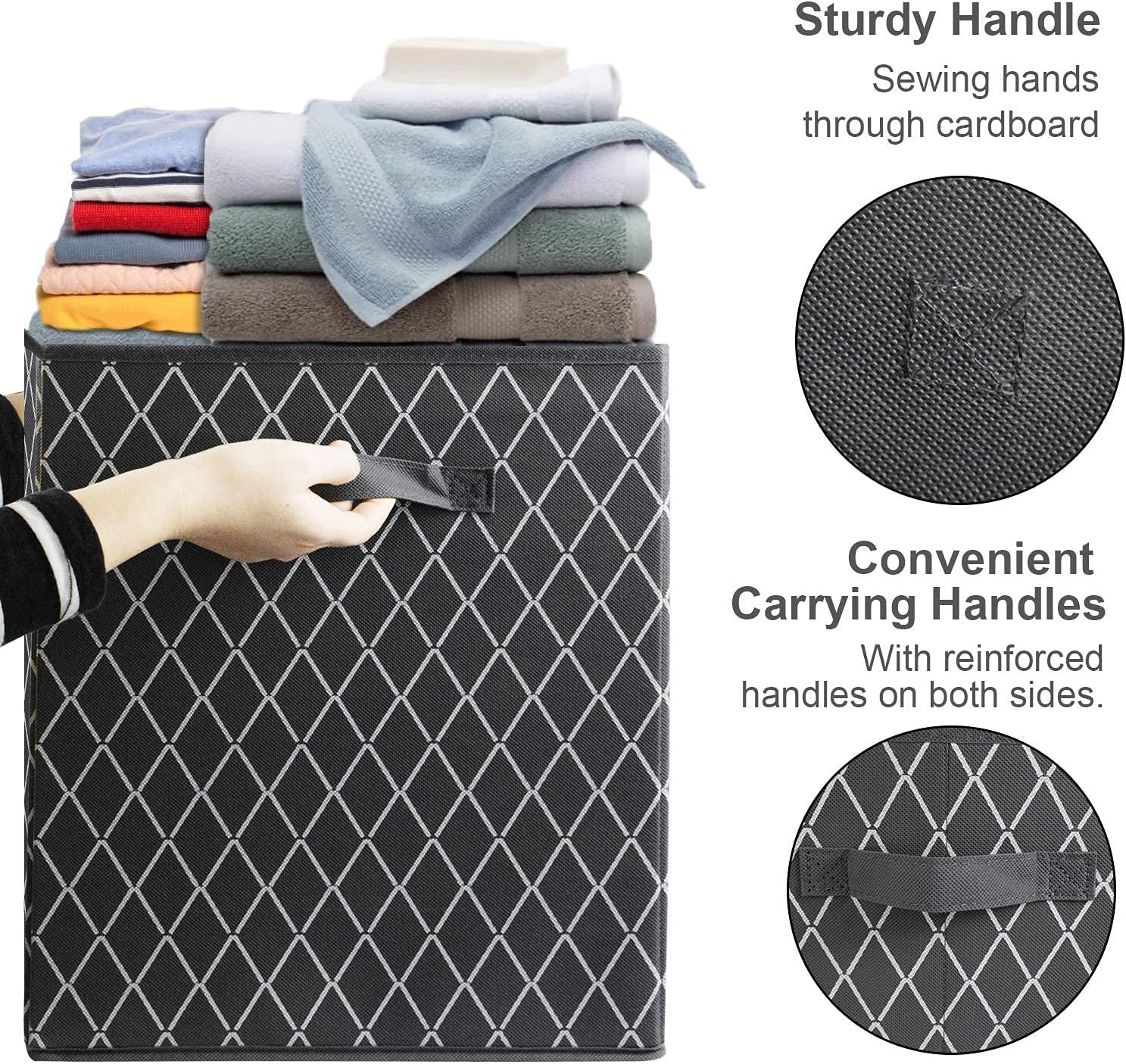 Thumbnail 3 de VERONLY Large Toy Storage Box Grey