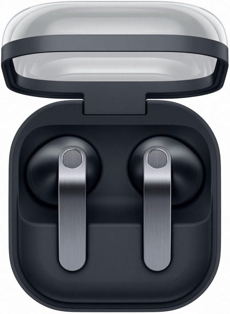 Detalle de Galaxy Galaxy Buds4 ブラック 完全ワイヤレスイヤホン、ノイズキャンセリング・立体音響・Bluetooth 6.1