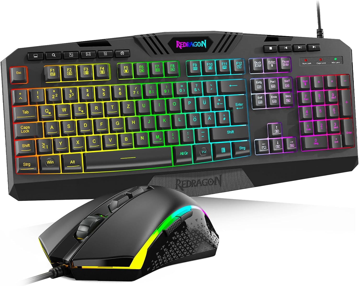 Detalle de Redragon S101 Gaming Tastatur und Maus Set 4200 DPI