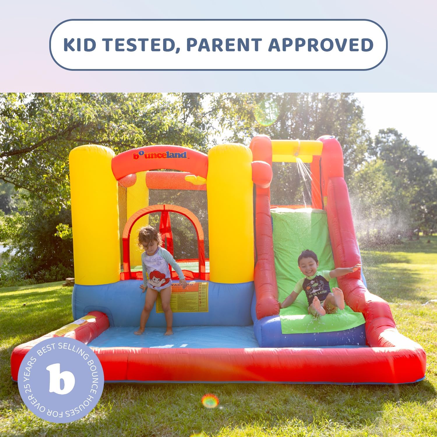 Thumbnail 2 de Bounceland Jump and Splash Adventure Bounce House & Water Slide (All-in-one) with UL-Certified Blower