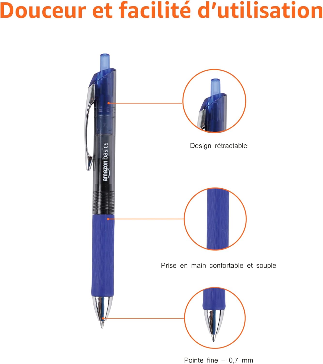 Detalle 2 de Amazon Basics Gel Pens 0,7 mm đ