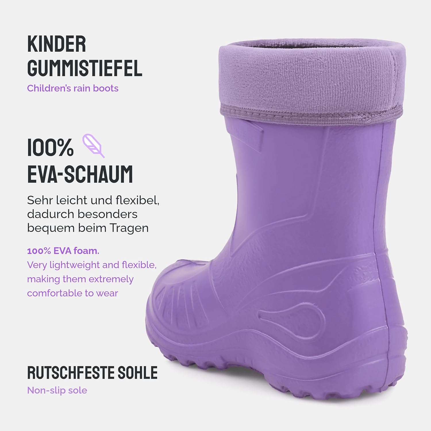 Detalle de Ladeheid KL050 Kinder-Gummistiefel Regen 100% wasserdicht