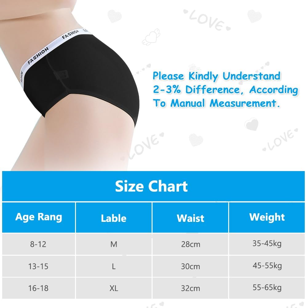 Thumbnail 4 de AYBUY 8 Pack Teen Girls Knickers 8-18