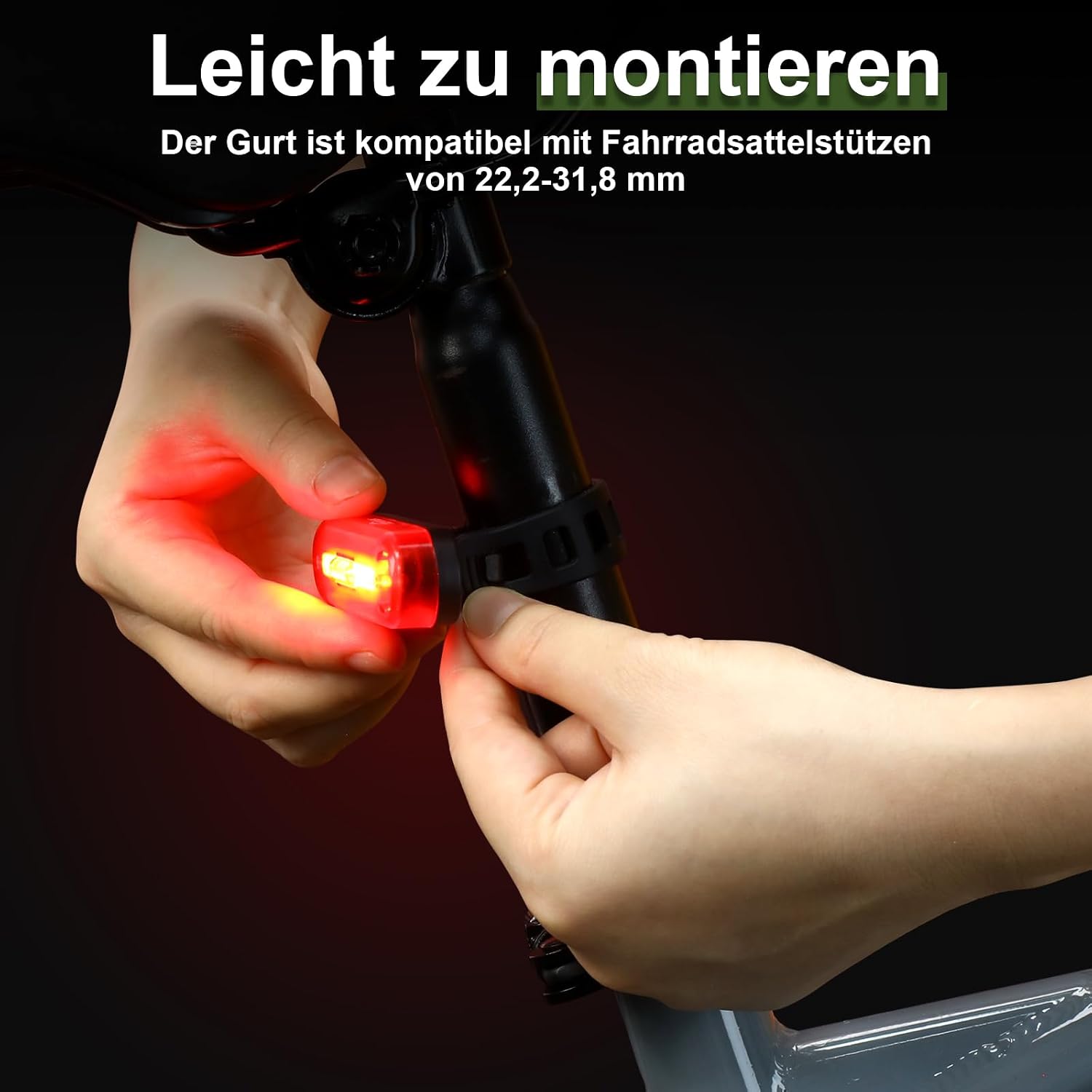 Thumbnail 5 de toptrek Rücklicht Fahrrad Sichtweite 200 Metern