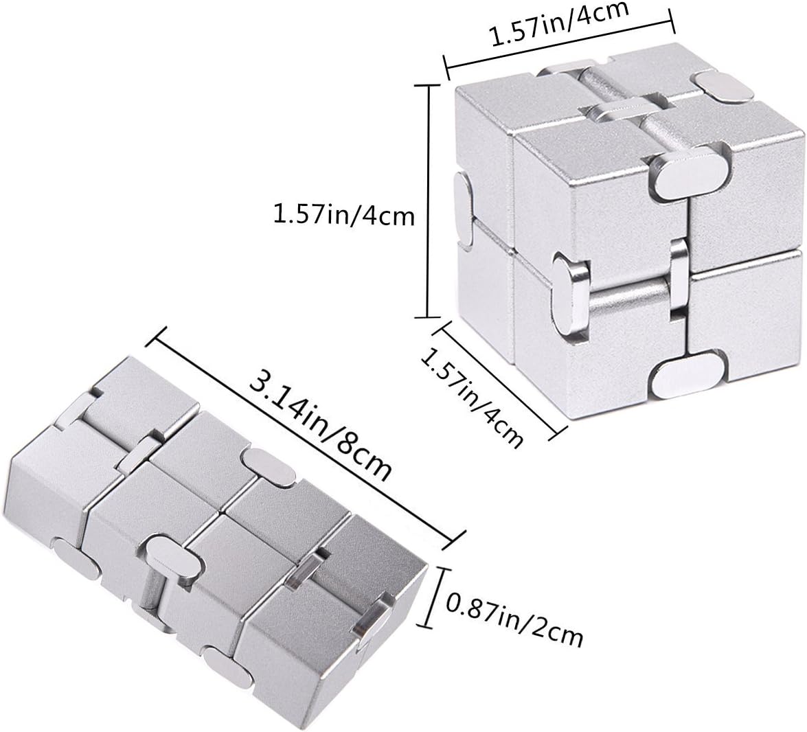 Detalle 2 de JOEYANK Fidget Cube New Version metal infinity cube
