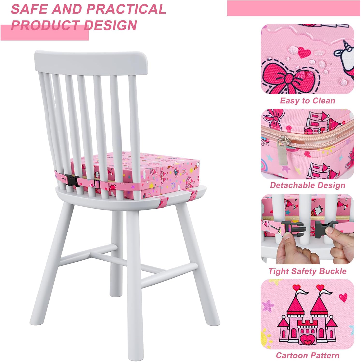 Thumbnail 2 de Booster seat cushion 3-point straps 32x32x10cm