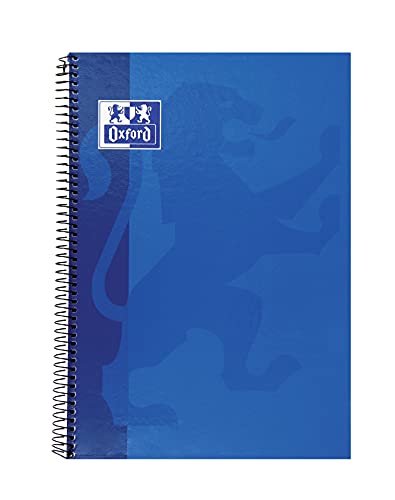Detalle 2 de Oxford Cuadernos A4 con tapa extradura (pack 5) – cuadrícula 4x4, 80 hojas cada uno, colores vivos