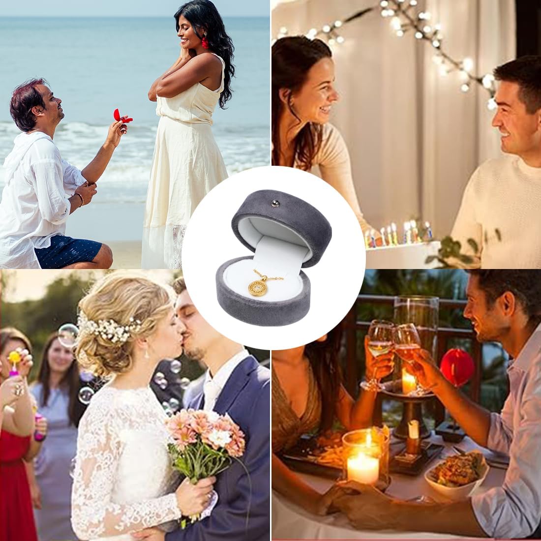 Thumbnail 6 de XIZAO Caja de terciopelo para joyas 💎 - Organizador elegante