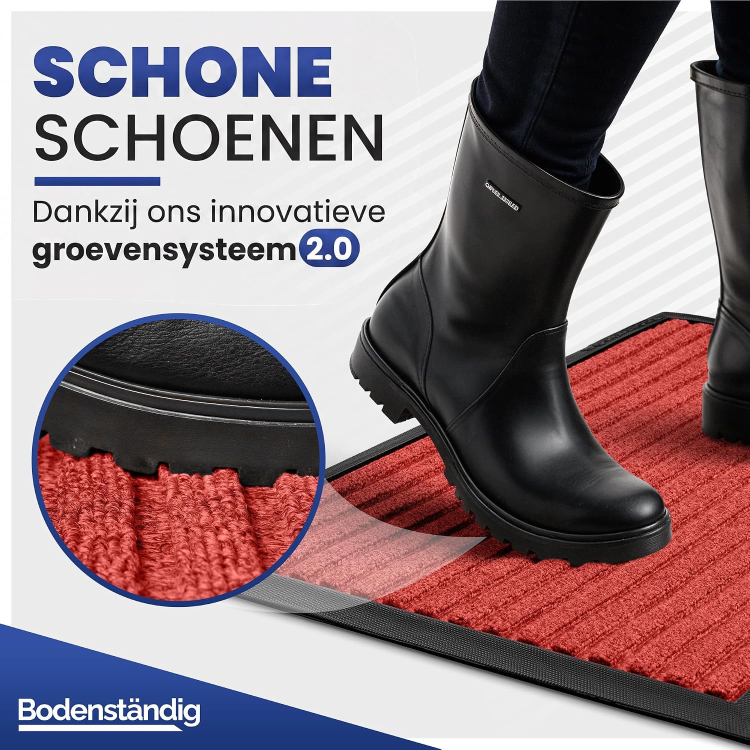 Thumbnail 4 de Bodenständig Deurmat buiten voordeur absorberend, rood, 40 x 60 cm