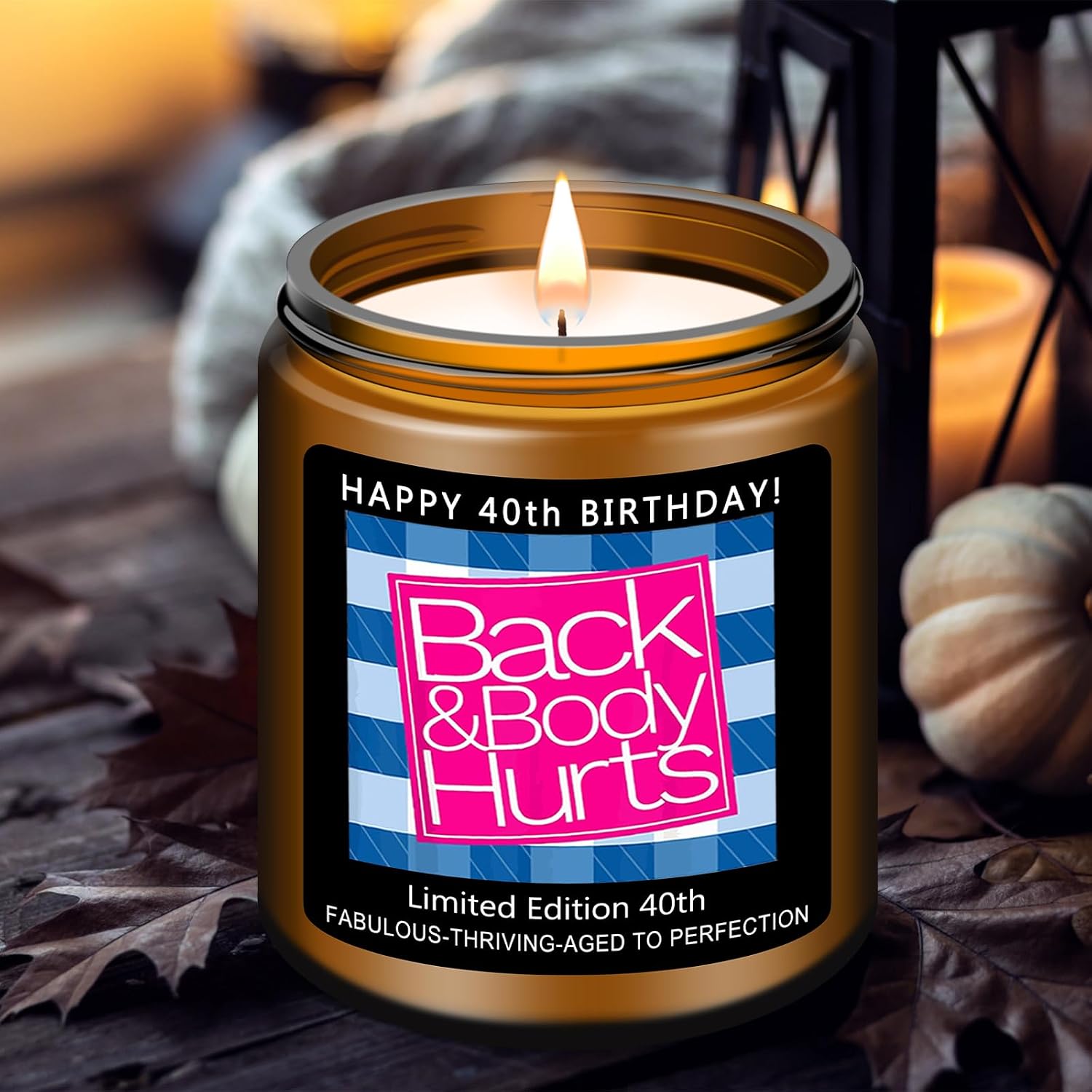 Detalle 2 de Homsolver lavender birthday candle