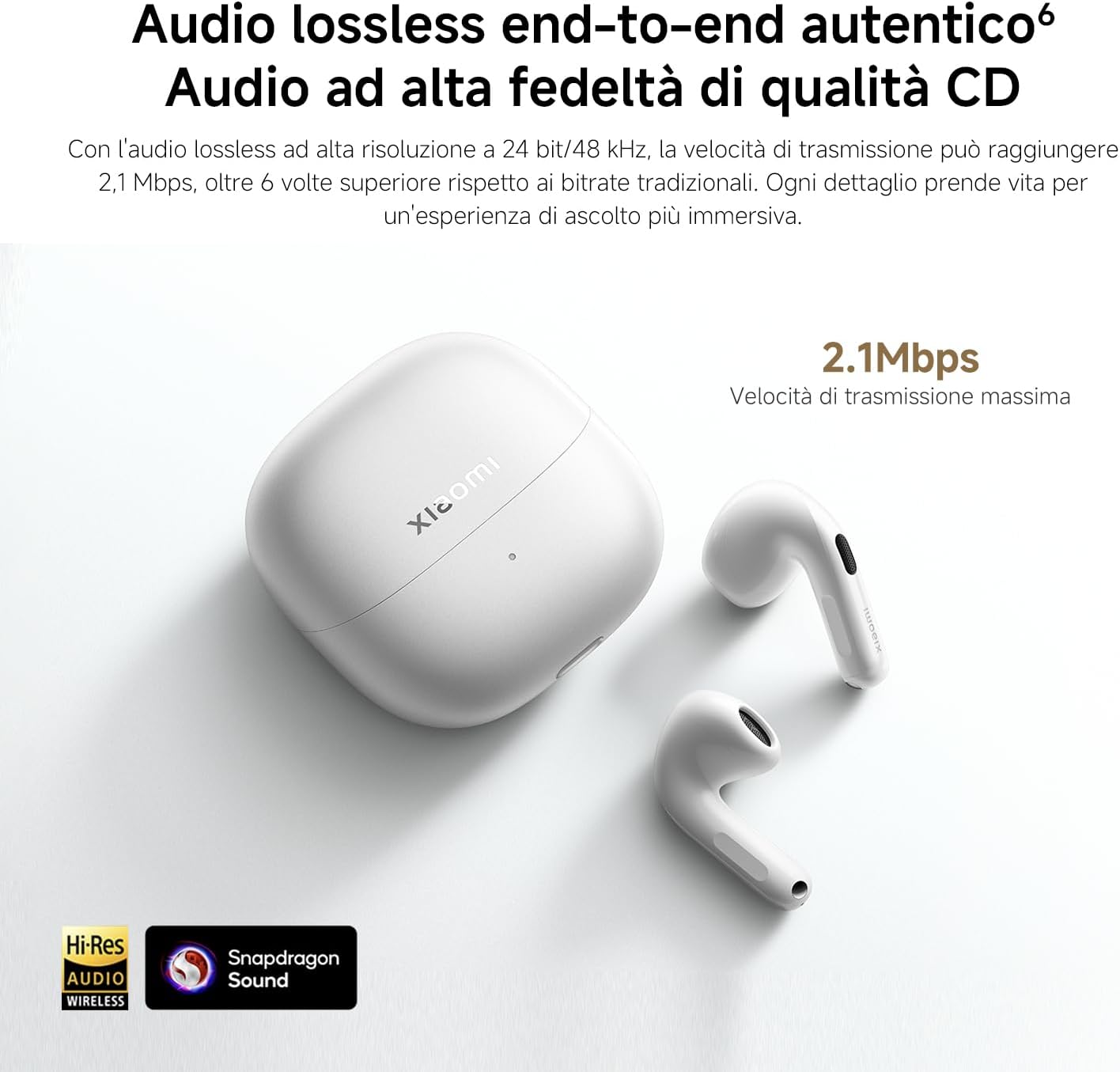 Thumbnail 4 de XIAOMI Buds 6: Auricolari True Wireless con cancellazione rumore AI, 3 microfoni e Harman AudioEFX