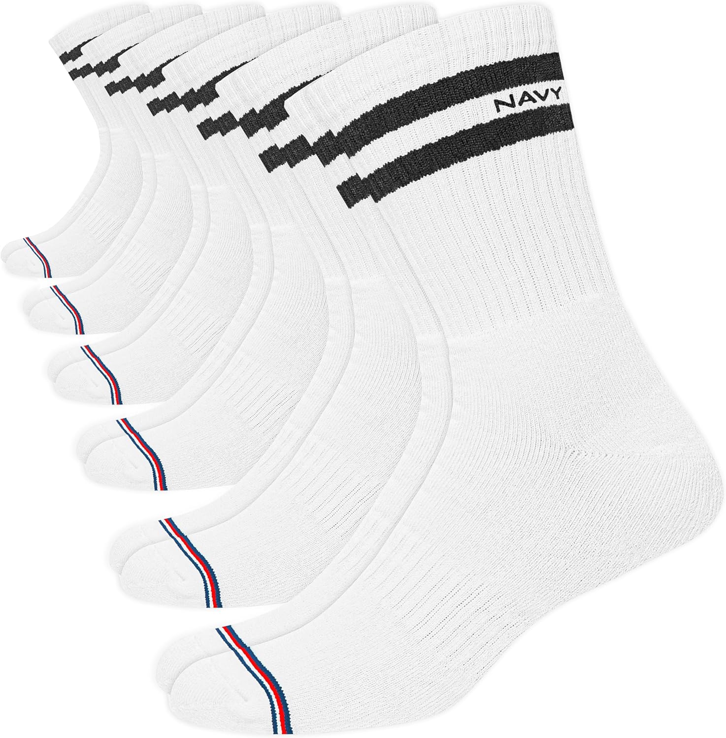 Thumbnail 4 de NAVYSPORT Advance Serie calzini sportivi da uomo con cuscino attivo (confezione da 6) multicolore