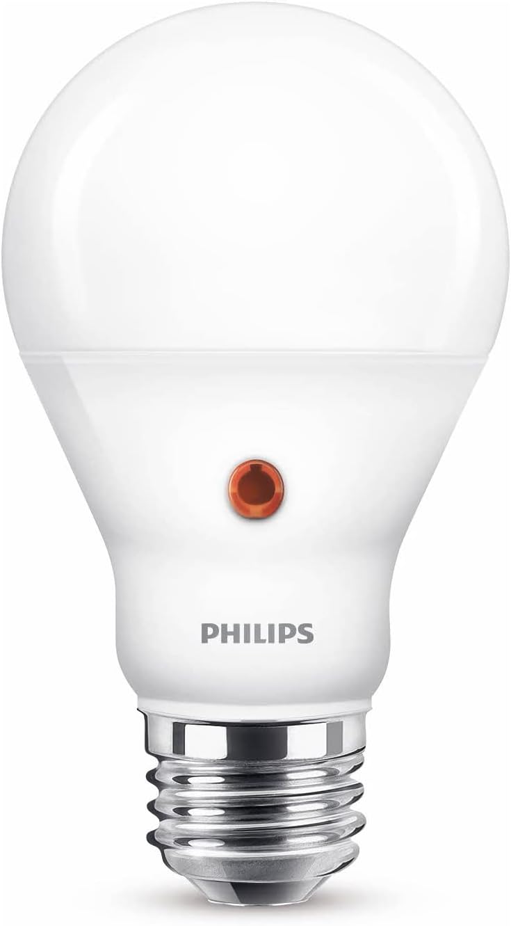 Thumbnail 3 de Philips lampadina a goccia LED con sensore crepuscolare 60W E27, luce bianca calda