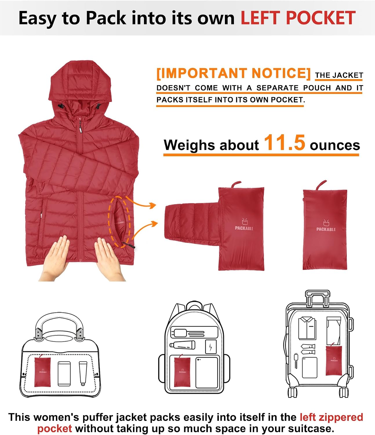 Thumbnail 2 de Outdoor Ventures Steppjacke Damen mit Kapuze