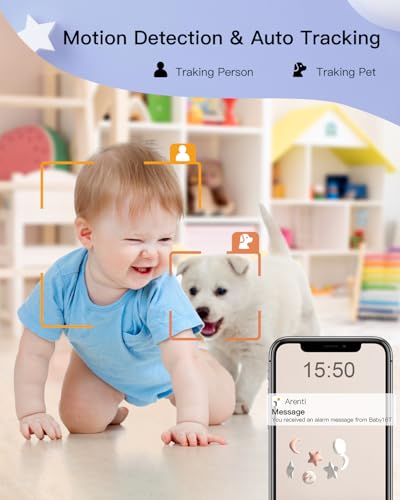 Detalle de ARENTI D3 2K Baby Monitor with Night Vision