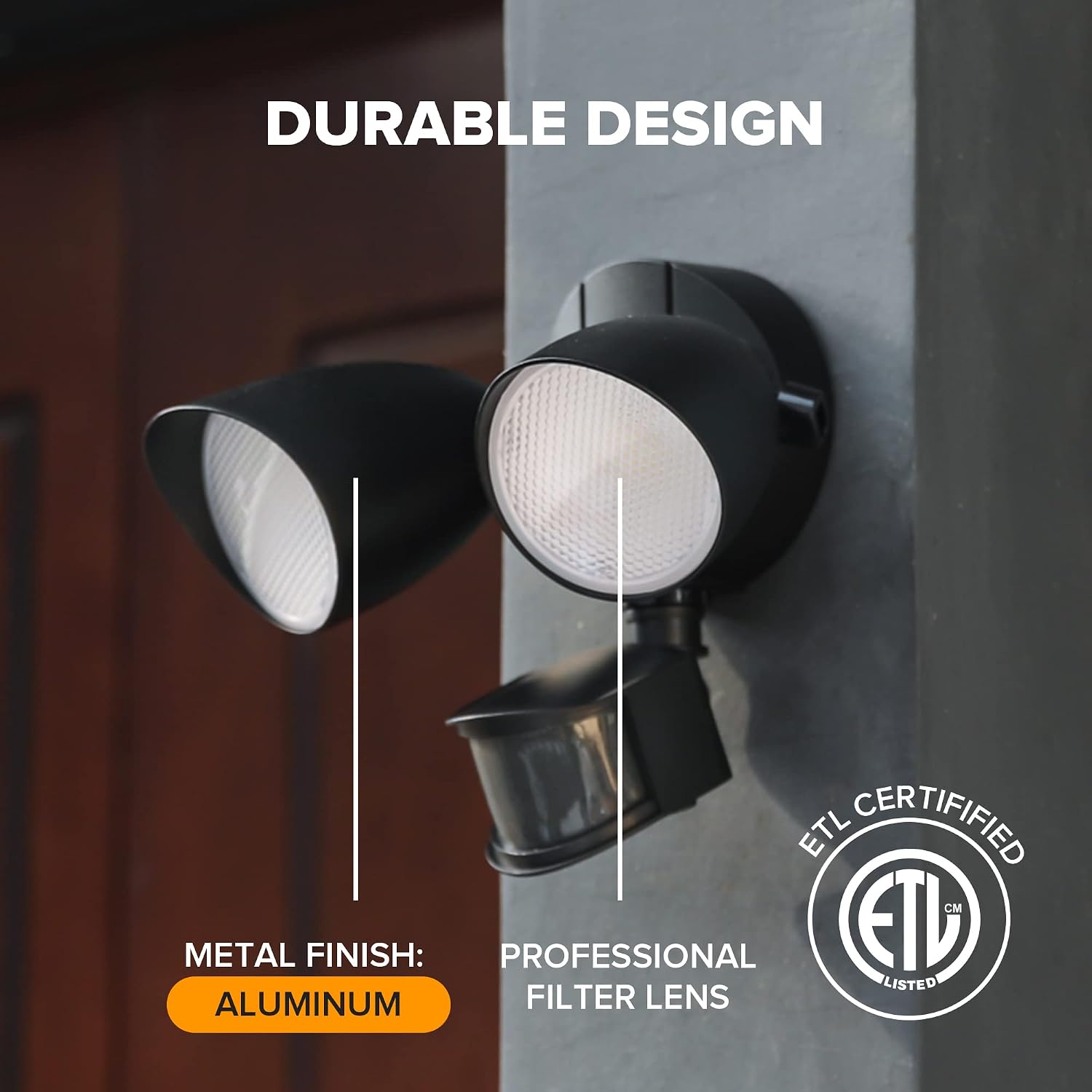 Thumbnail 6 de LUTEC 4012 32W LED Outdoor Security Light, 3,500 Lumens, Motion Sensor