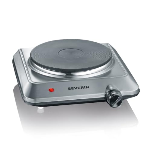 Detalle de SEVERIN Single-Kochplatte – kompakte Edelstahl-Campingkochplatte, 1.500 W