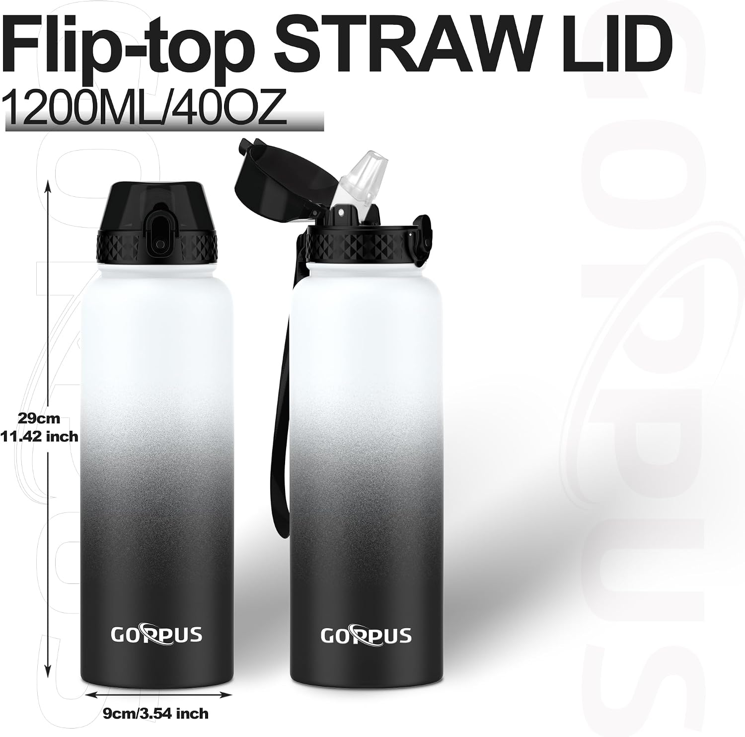 Thumbnail 3 de GOPPUS 1.2L Stainless Water Bottle