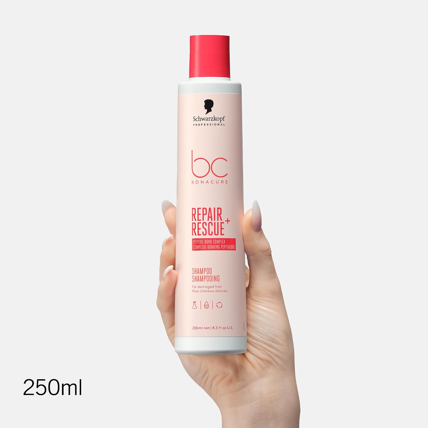 Thumbnail 1 de Schwarzkopf Professional Bonacure Repair Rescue Shampoo – veganes Pflege-Shampoo für strapaziertes Haar, 250 ml
