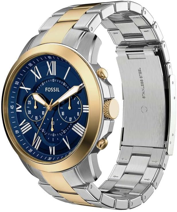 Thumbnail 2 de FOSSIL Herren Grant Uhr – Quarz-Chronograph mit Edelstahlarmband (44 mm)