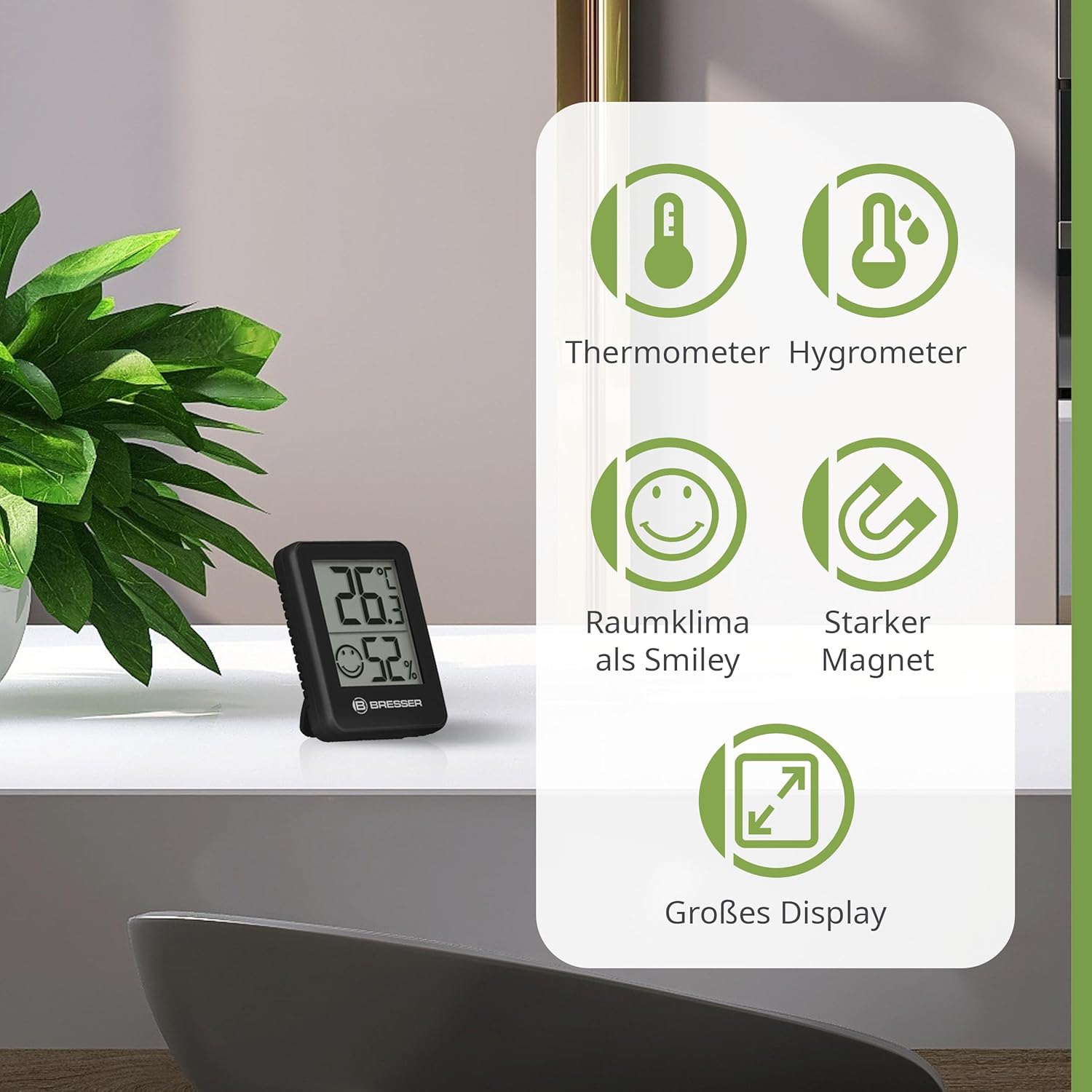 Thumbnail 1 de Bresser 3er Set Thermometer Hygrometer