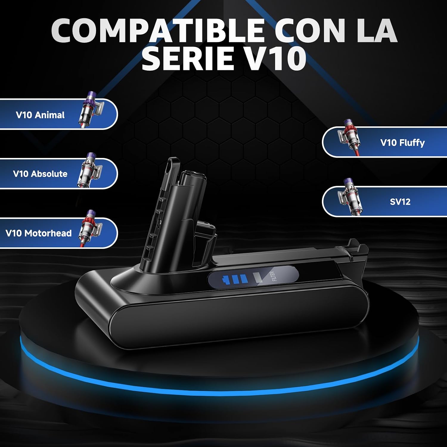 Detalle 2 de EGR Bateria para Dyson V10 69 minutos
