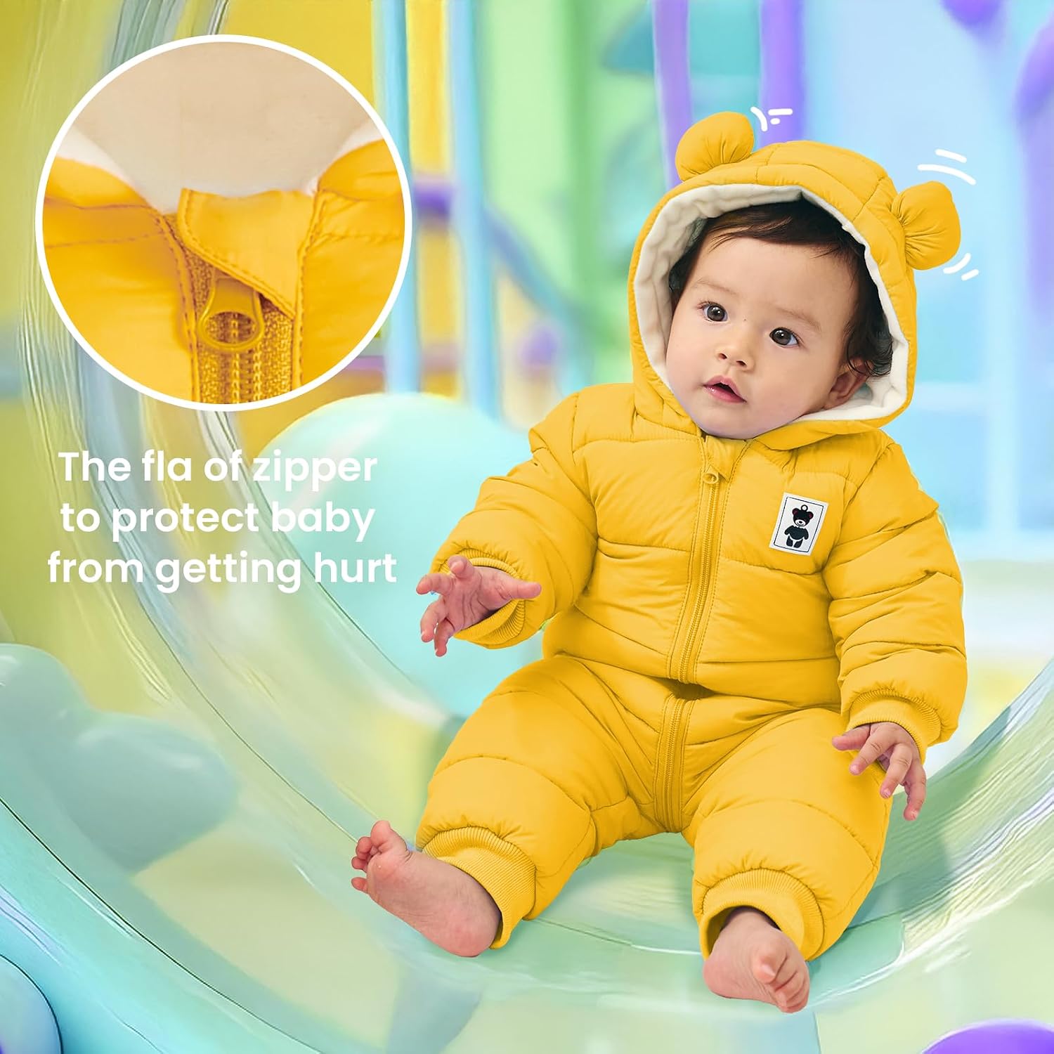 Thumbnail 2 de JiAmy Baby Winter Snowsuit Romper